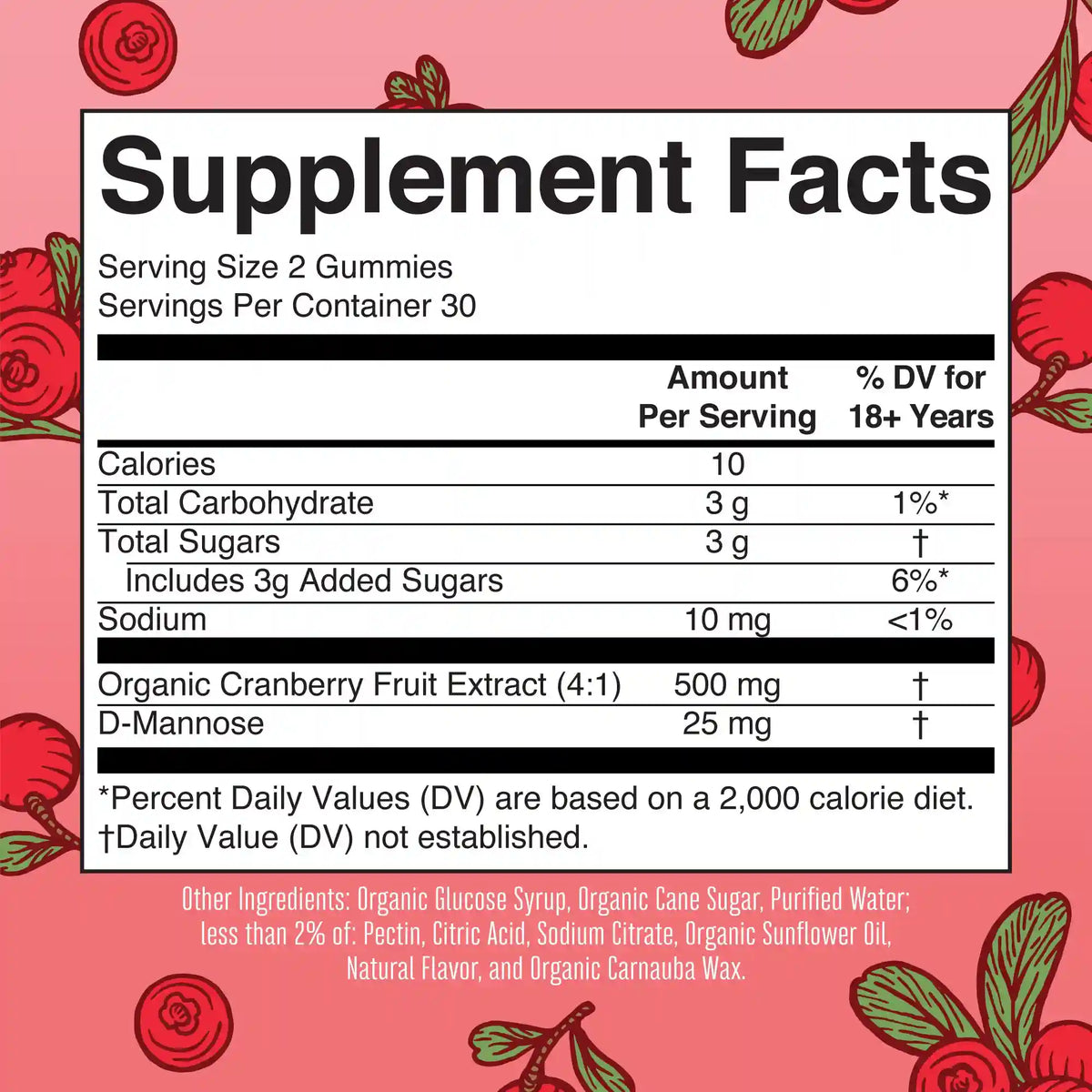 Organic Cranberry Gummies