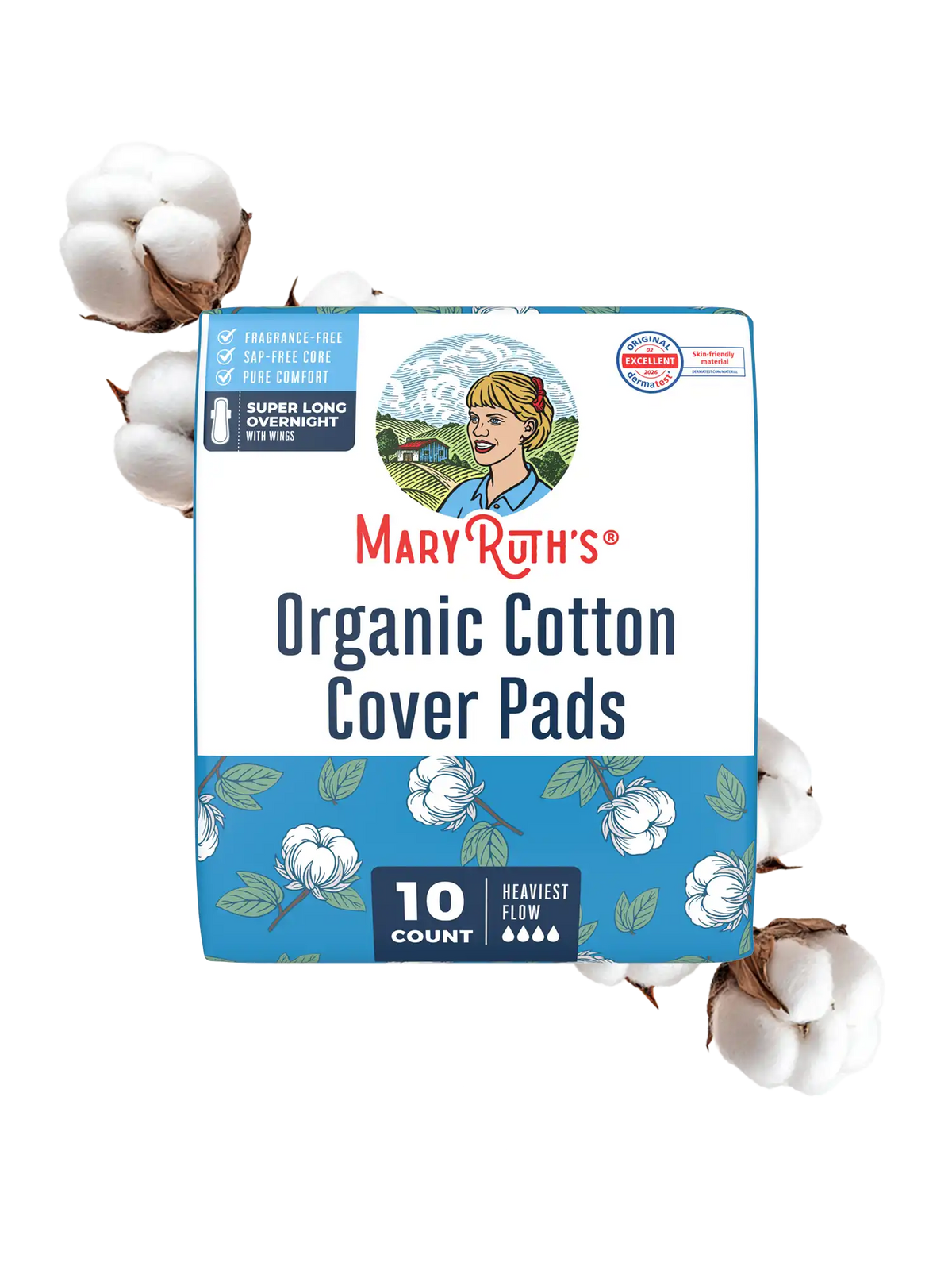 Organic Cotton Cover Pads (Super Long Overnight)