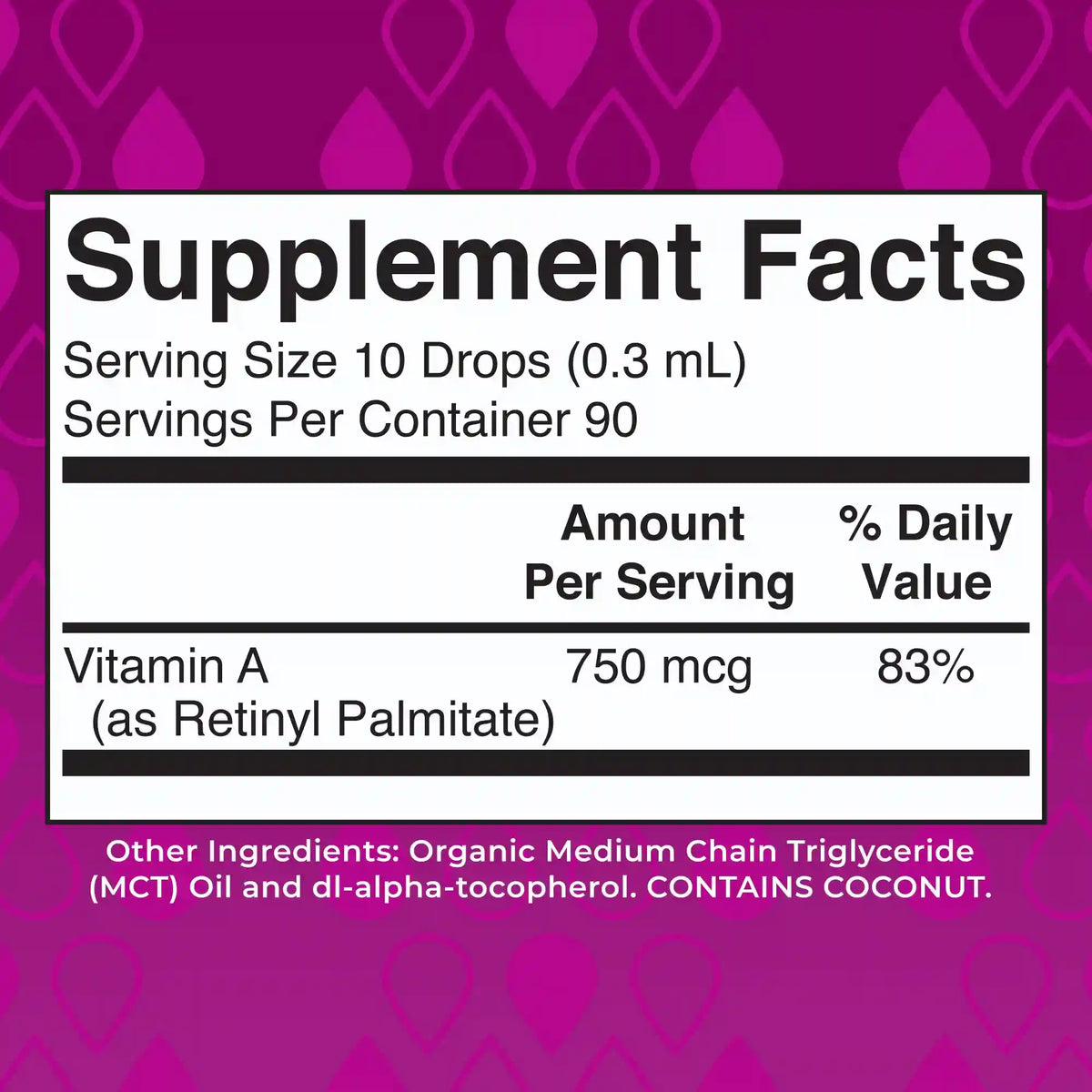 Vitamin A Organic Liquid Drops